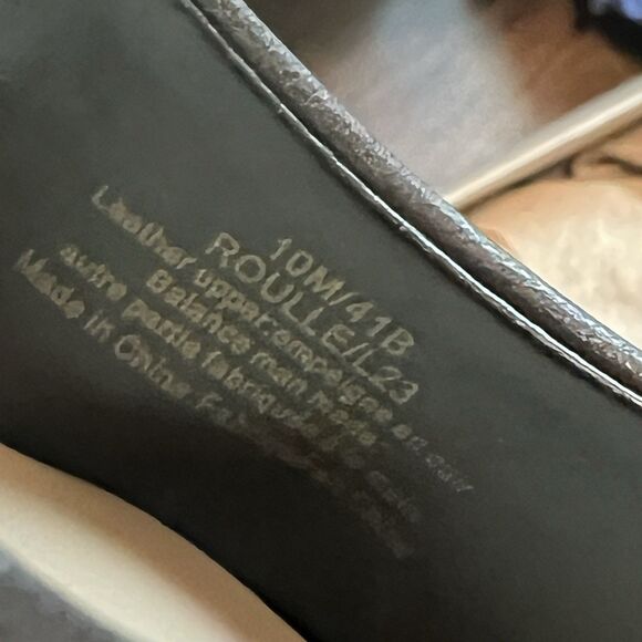 Karl Lagerfeld Paris LEATHER ROULLE 3.5" HEELS PUMPS SHOES - Picture 9 of 13